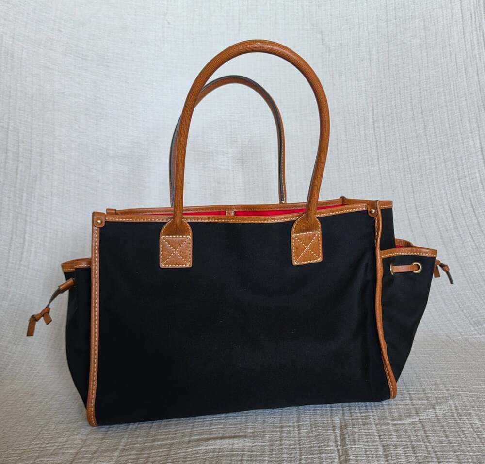 Dooney & Bourke Nylon Tote Shoulder Bag Red